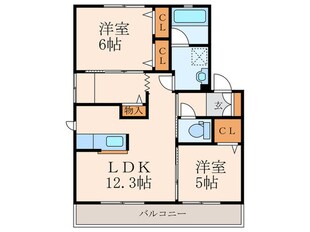 グリシーナ門司の物件間取画像